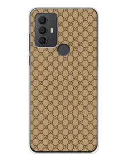 Чохол для TCL 306 з картинкою «Gucci — класичний беж»