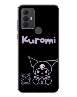 Чехол для TCL 306 с картинкой «Kuromi — черный минимализм» Чехол для TCL 306 с картинкой «Kuromi — черный минимализм»