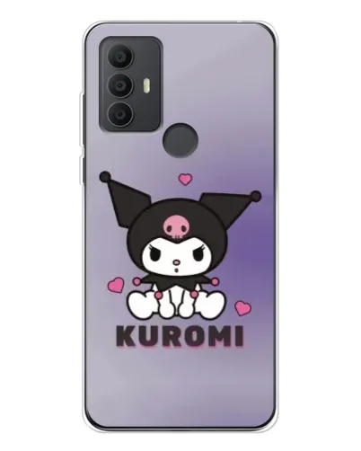 Чохол для TCL 306 з картинкою «Kuromi — фіолетовий арт»