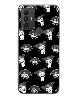 Чохол для TCL 306 з картинкою «Чорний паттерн Kuromi»