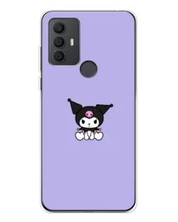Чохол для TCL 306 з картинкою «Kuromi — фіолетовий мінімалізм»