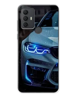 Чохол для TCL 306 з картинкою «Погляд BMW з синіми фарами»