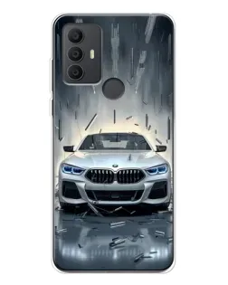 Чохол для TCL 306 з картинкою «BMW у світлі фар»