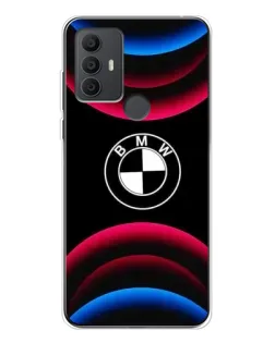 Чохол для TCL 306 з картинкою «Логотип BMW та неонові дуги»