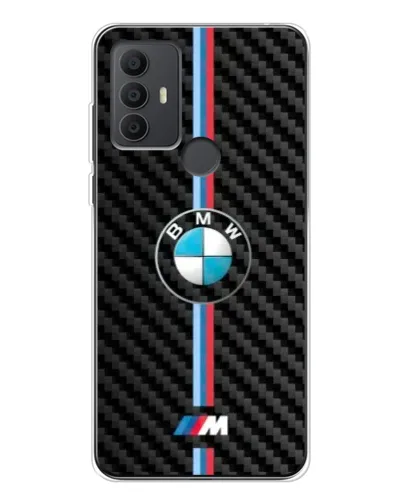 Чохол для TCL 306 з картинкою «Емблема BMW та карбон» Чохол для TCL 306 з картинкою «Емблема BMW та карбон»