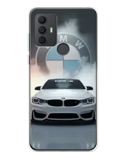 Чохол для TCL 306 з картинкою «BMW в білому диму»