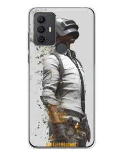 Чехол для TCL 306 с картинкой «PUBG — боец в пыли»