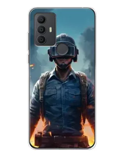 Чехол для TCL 306 с картинкой «PUBG — реалистичный герой»