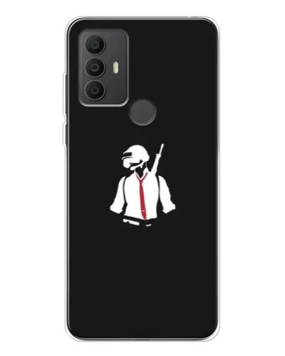 Чехол для TCL 306 с картинкой «PUBG — силуэт воина» Чехол для TCL 306 с картинкой «PUBG — силуэт воина»