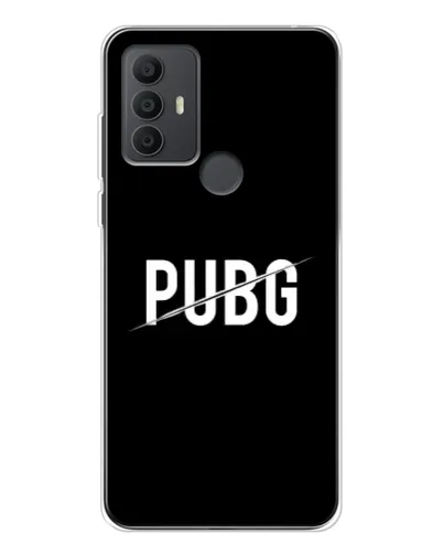 Чехол для TCL 306 с картинкой «PUBG — белый логотип» Чехол для TCL 306 с картинкой «PUBG — белый логотип»