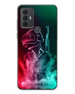 Чехол для TCL 306 с картинкой «PUBG — огненный воин»