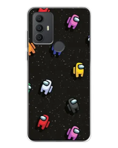 Чехол для TCL 306 с картинкой «Космический паттерн Among Us»