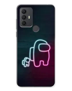 Чехол для TCL 306 с картинкой «Among Us неон-арт» Чехол для TCL 306 с картинкой «Among Us неон-арт»