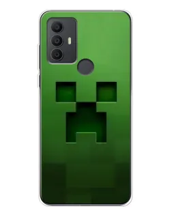 Чехол для TCL 306 с картинкой «Крипер микро-дизайн»