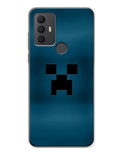 Чехол для TCL 306 с картинкой «Крипер текстура»