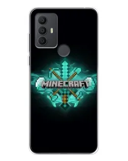 Чехол для TCL 306 с картинкой «Minecraft Diamond лого»