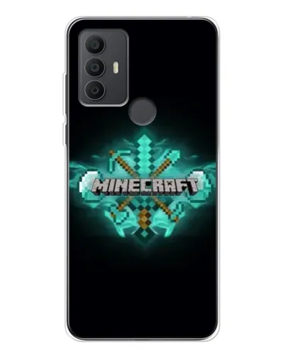 Чехол для TCL 306 с картинкой «Minecraft Diamond лого»