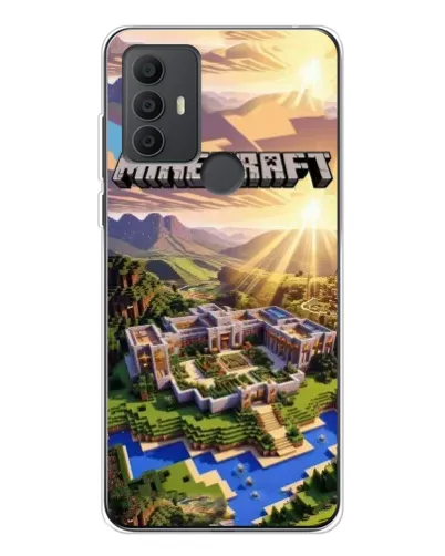 Чехол для TCL 306 с картинкой «Minecraft панорама»
