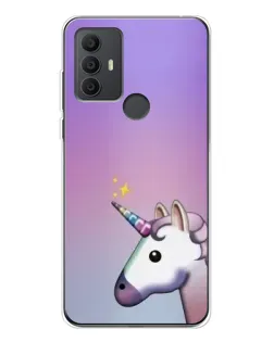 Чехол для TCL 306 с картинкой «Единорог градиент»