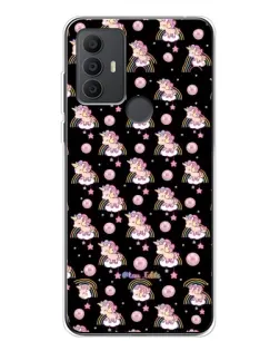 Чехол для TCL 306 с картинкой «Magic Unicorn паттерн»