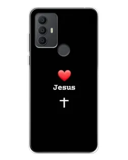 Чохол для TCL 306 з картинкою «Серце - Jesus»