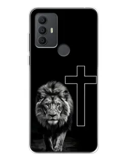 Чохол для TCL 306 з картинкою «Лев та Хрест»