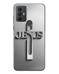 Чехол для TCL 306 с картинкой «Металлический крест Jesus» Чехол для TCL 306 с картинкой «Металлический крест Jesus»