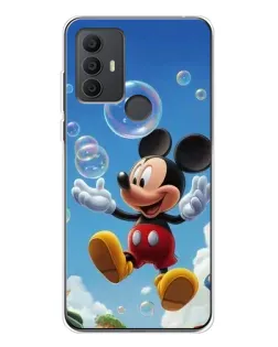 Чехол для TCL 306 с картинкой «Mickey и мыльные пузыри»