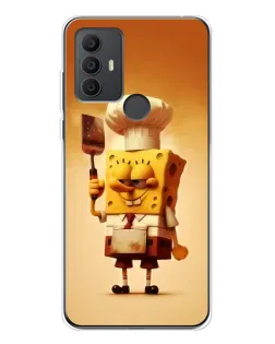 Чехол для TCL 306 с картинкой «Губка Боб повар»