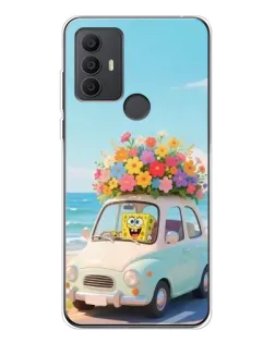 Чехол для TCL 306 с картинкой «Автомобильное путешествие»