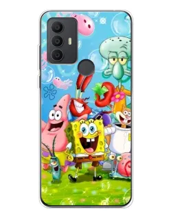 Чохол для TCL 306 з картинкою «Губка Боб та друзі»