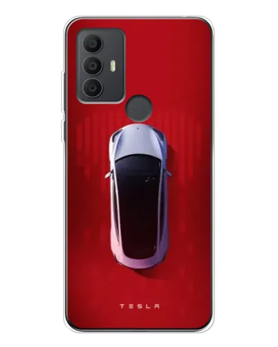 Чехол для TCL 306 с картинкой «Tesla Top View» Чехол для TCL 306 с картинкой «Tesla Top View»