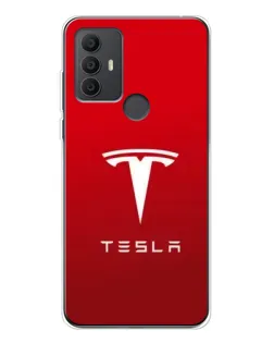 Чехол для TCL 306 с картинкой «Tesla Red Classic»
