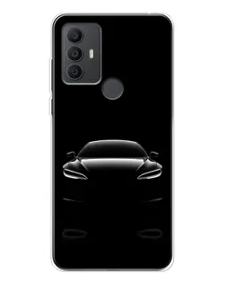 Чехол для TCL 306 с картинкой «Силуэт Tesla Night»