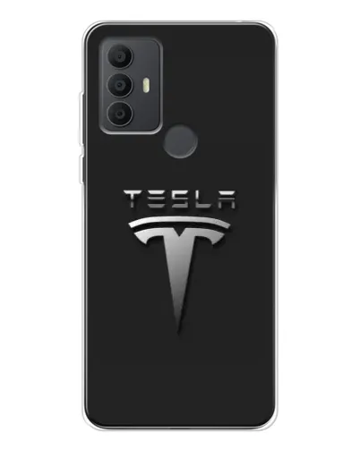 Чехол для TCL 306 с картинкой «Стальной логотип Tesla» Чехол для TCL 306 с картинкой «Стальной логотип Tesla»