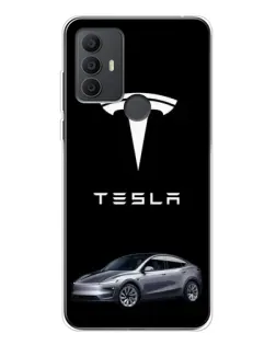 Чехол для TCL 306 с картинкой «Tesla Model Y»