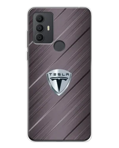 Чехол для TCL 306 с картинкой «Металлическая текстура Tesla» Чехол для TCL 306 с картинкой «Металлическая текстура Tesla»