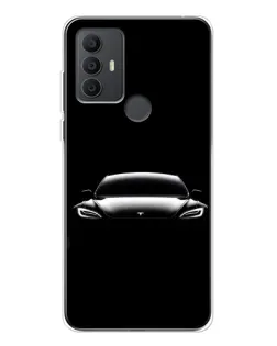 Чехол для TCL 306 с картинкой «Фары Tesla Night»
