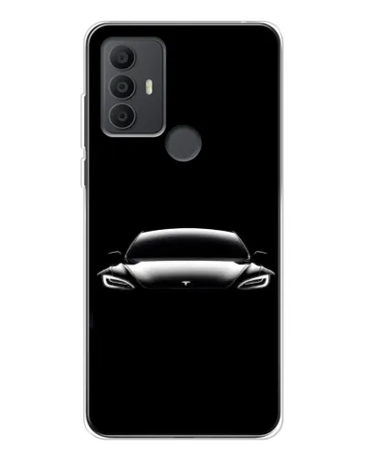Чехол для TCL 306 с картинкой «Фары Tesla Night» Чехол для TCL 306 с картинкой «Фары Tesla Night»