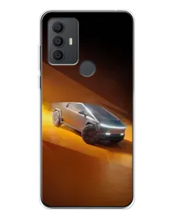 Чехол для TCL 306 с картинкой «Cybertruck в пустыне»