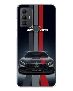 Чехол для TCL 306 с картинкой «Mercedes — белый карбон» Чехол для TCL 306 с картинкой «Mercedes — белый карбон»
