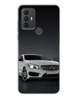 Чехол для TCL 306 с картинкой «Mercedes AMG GT Silver»