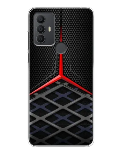 Чехол для TCL 306 с картинкой «Mercedes Carbon Grid»