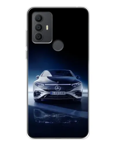 Чехол для TCL 306 с картинкой «Ночной Mercedes EQ»