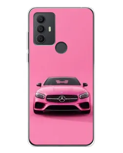 Чехол для TCL 306 с картинкой «Розовый Mercedes AMG»