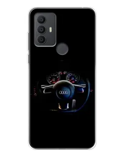 Чехол для TCL 306 с картинкой «Салон Audi — руль» Чехол для TCL 306 с картинкой «Салон Audi — руль»
