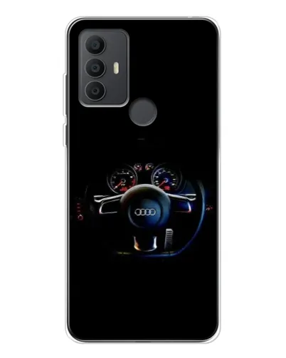 Чехол для TCL 306 с картинкой «Салон Audi — руль» Чехол для TCL 306 с картинкой «Салон Audi — руль»