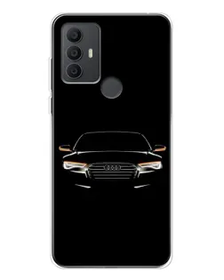 Чехол для TCL 306 с картинкой «Audi — ночной контур»
