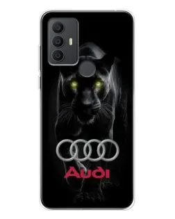Чехол для TCL 306 с картинкой «Пантера и Audi»