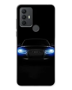 Чехол для TCL 306 с картинкой «Audi в неоне»